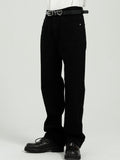 Indigo Relaxed Straight Zip Jeans