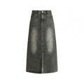 Sway Garnet Retro Denim Skirt