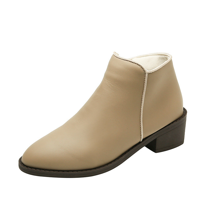 Stride Chunky Zip Water-Resistant Ankle Boots
