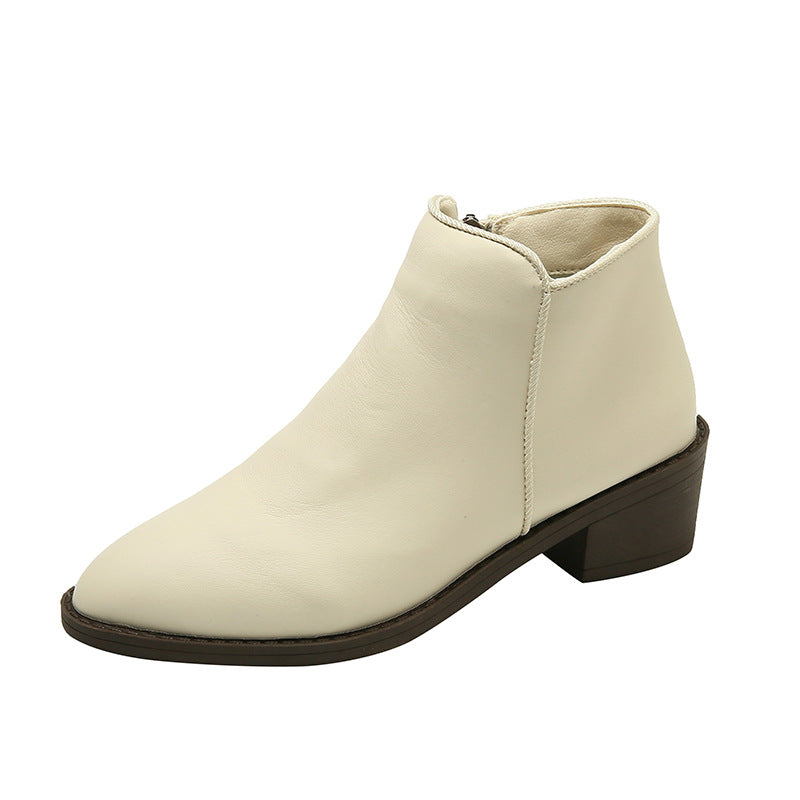 Stride Chunky Zip Water-Resistant Ankle Boots