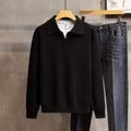 Metro Men's Knit Lapel Polo Shirt