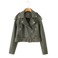 Halo Leather Washed Biker Jacket