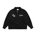 District Men's Relaxed Letter-Print Embroidered Bomber Jacket