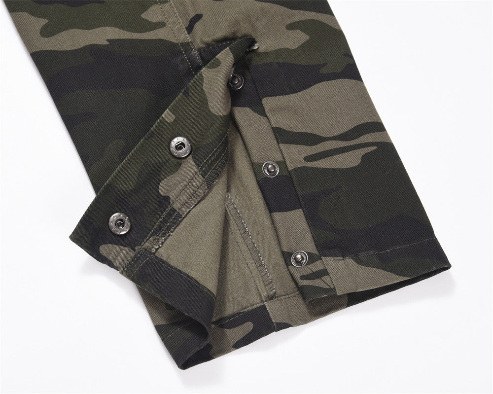 Rover Men's Multi-Pocket Pocket Camo Cargo Pants