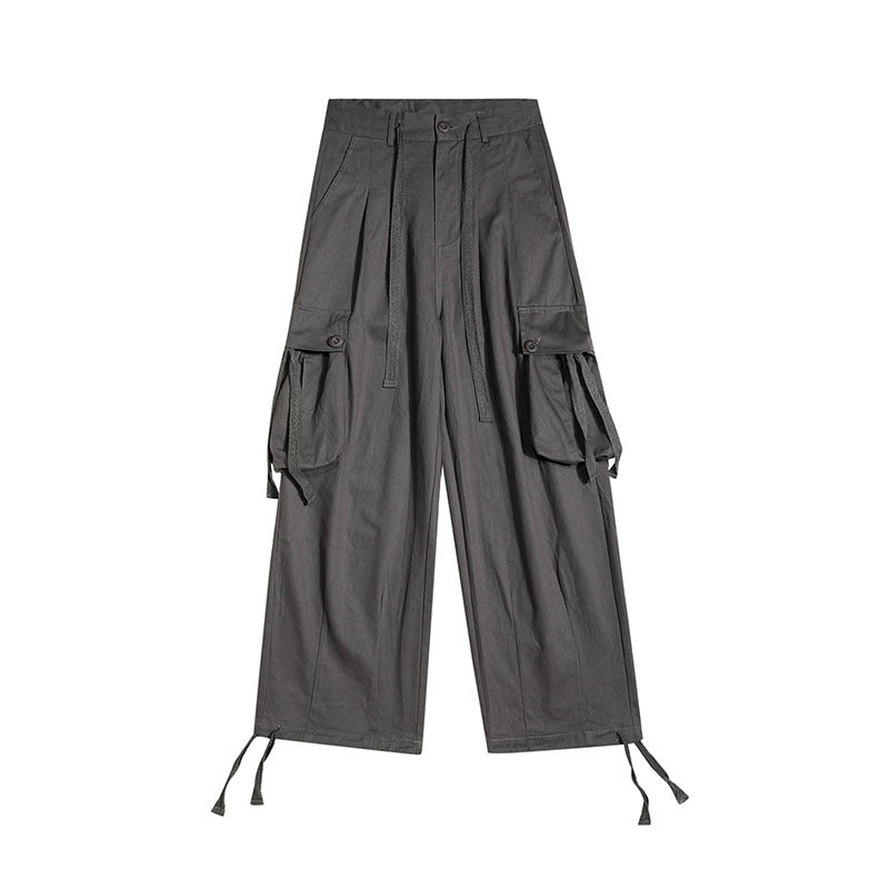 Rover Men's Straight Multi-Pocket Pocket Cargo Pants