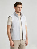 District Men's Fleece-Lined Zip-Up Stand-Collar Vest