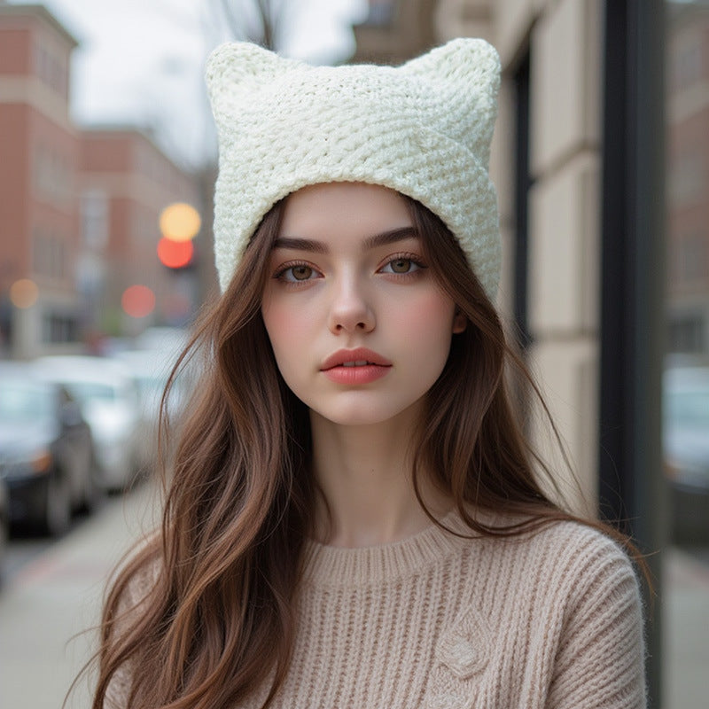 Ember Knit Pointed Hat