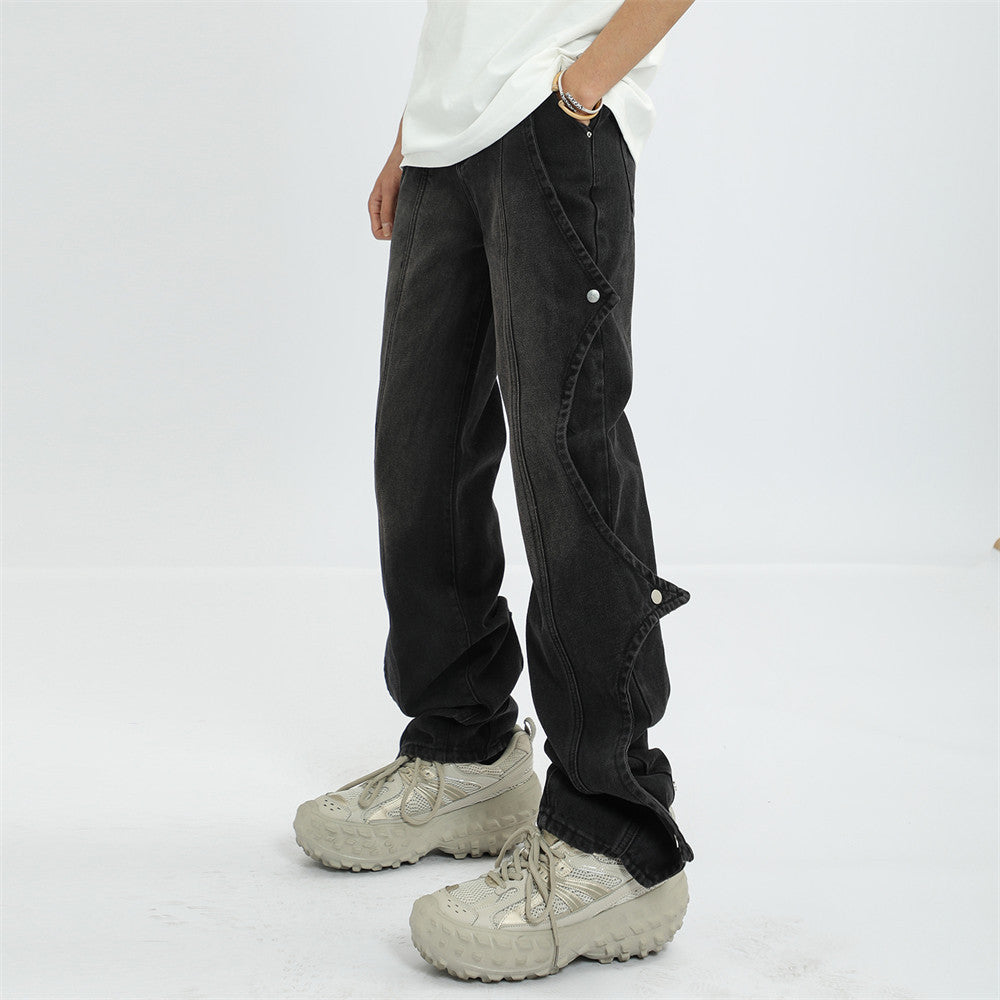 Indigo Garnet Men's Straight Jeans