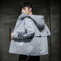 District Men's Denim Hooded Windbreaker