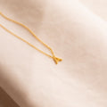 Lune Stainless Steel Letter-Print Necklace