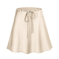 Sway Satin Drawstring Midi Skirt