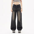 Indigo Men's Retro Gradient Straight Jeans