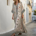 Nova Linen Long-Sleeve Maxi Dress