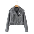 Halo Leather Washed Biker Jacket