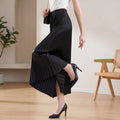 Sway Satin Pleated Midi Skirt