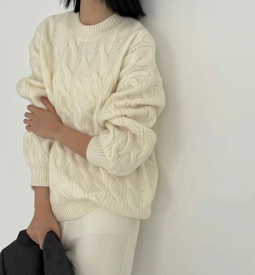 Hearth Retro Solid Sweater