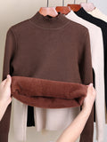 Hearth Bexley Fleece-Lined Thick Turtleneck Sweater