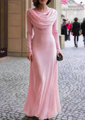 Nova Long-Sleeve Halter Maxi Dress