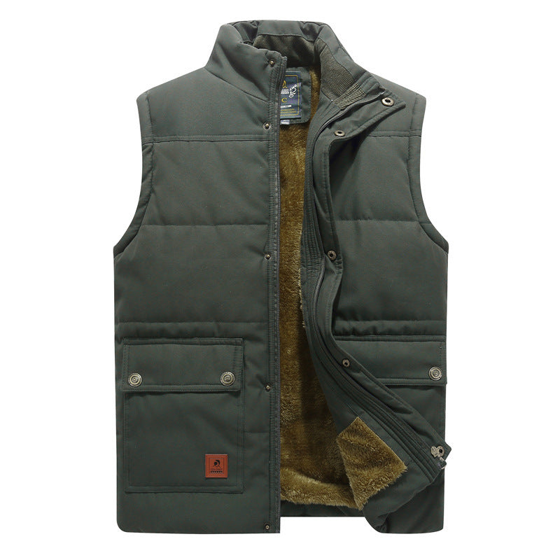 District Men's Cotton Velvet Vest