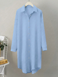 Aurelia Pleated Long Button Shirt