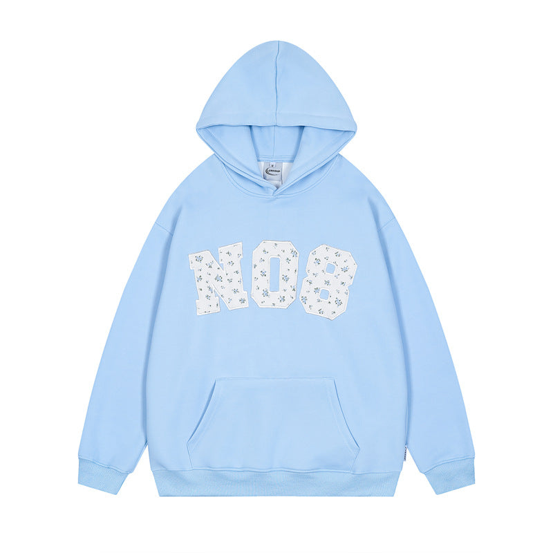 District Men's Floral Embroidered Hoodie