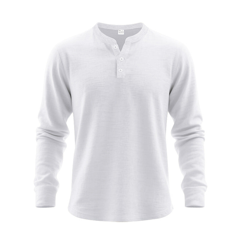 Metro Men's Relaxed Long-Sleeve Henley Shirt