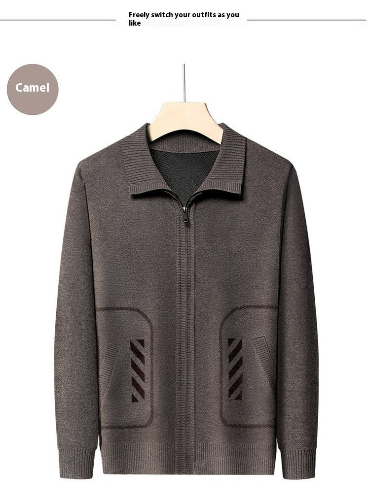 Atlas Men's Solid Cardigan