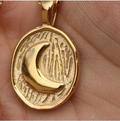 Lune Stainless Steel Titanium Steel Necklace