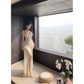 Nova Open-Back Knit Dress