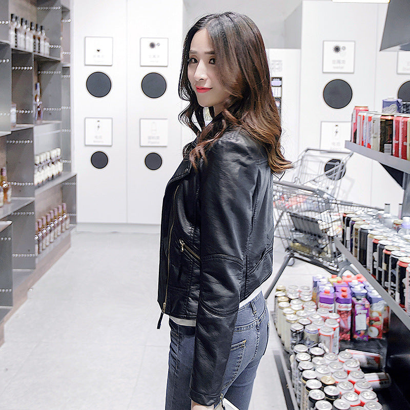 Halo Arden Slim Short Leather Jacket