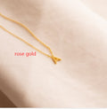 Lune Stainless Steel Letter-Print Necklace