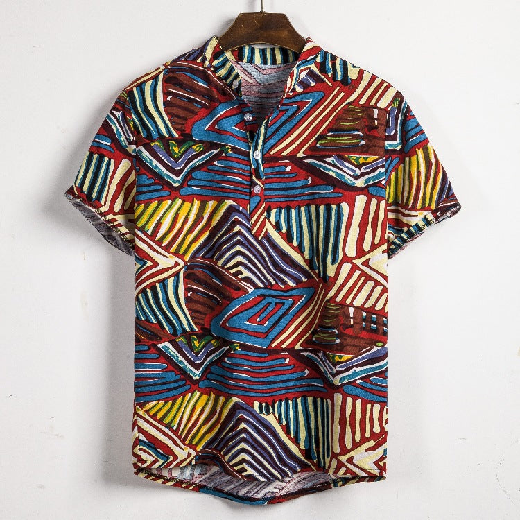 Metro Bexley Men's Short-Sleeve Linen Shirt