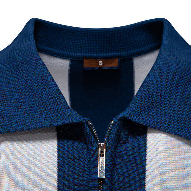 Metro Men's Short-Sleeve Lapel Polo Shirt