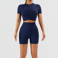 SculptForm Ribbed Seamless High-Waist Crop Top