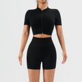 SculptForm Ribbed Seamless High-Waist Crop Top