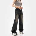 Indigo Men's Retro Gradient Straight Jeans