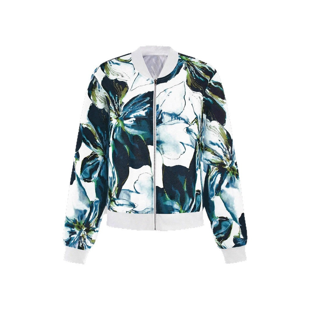 Quill Zip Printed Jacket