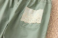 Flow Linen Cotton Embroidered Trousers