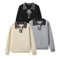 Atlas Men's Lapel Colour-Block Sweater