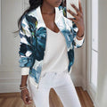 Quill Zip Printed Jacket