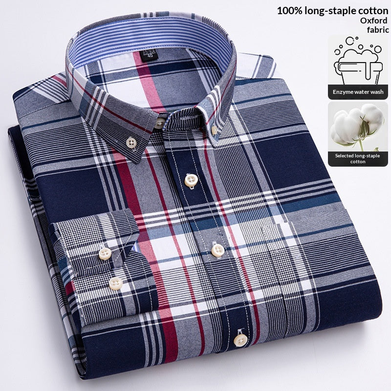 Metro Arden Men's Cotton Long-Sleeve Shirt