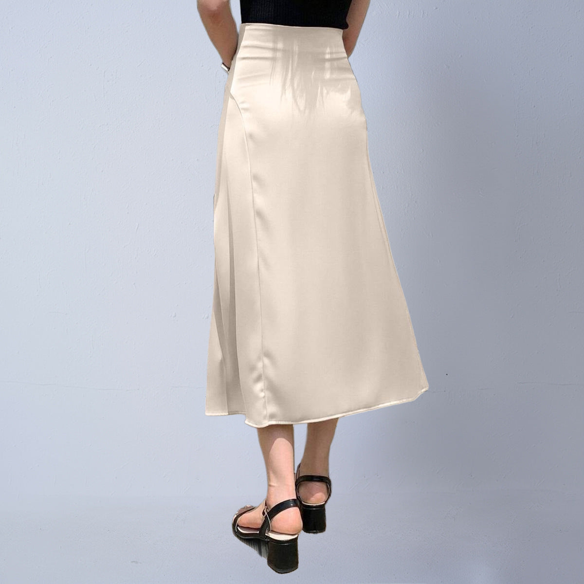 Sway Bexley Satin Silky Midi Skirt