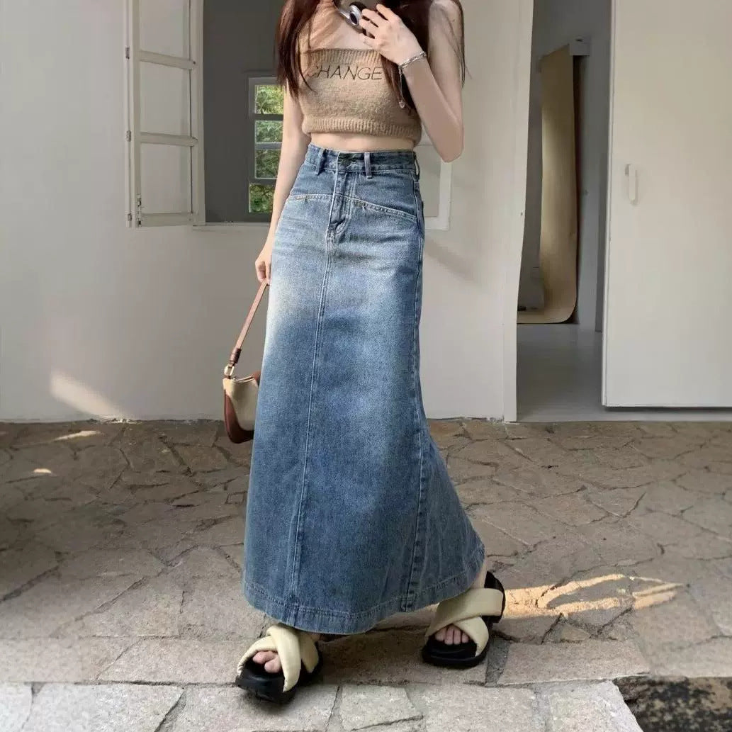 Sway Elan Retro Denim Skirt
