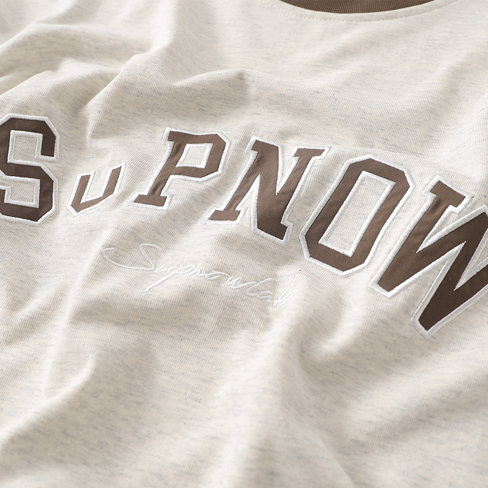 Archive Men's Relaxed Long-Sleeve Letter-Print T-Shirt