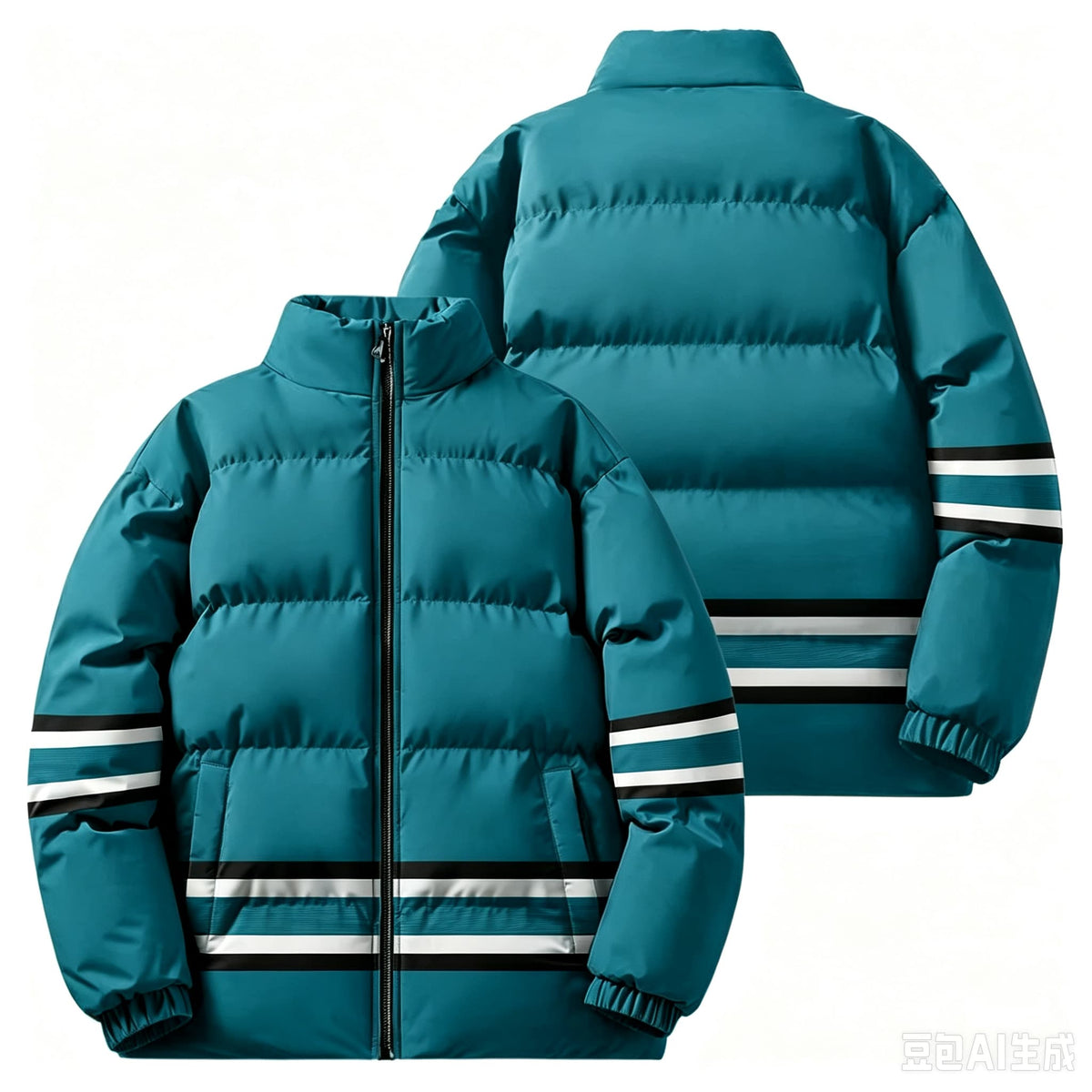 District Men's Cotton Padded Relaxed Puffer Jacket