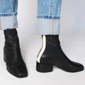 Stride Square-Toe Square Ankle Boots