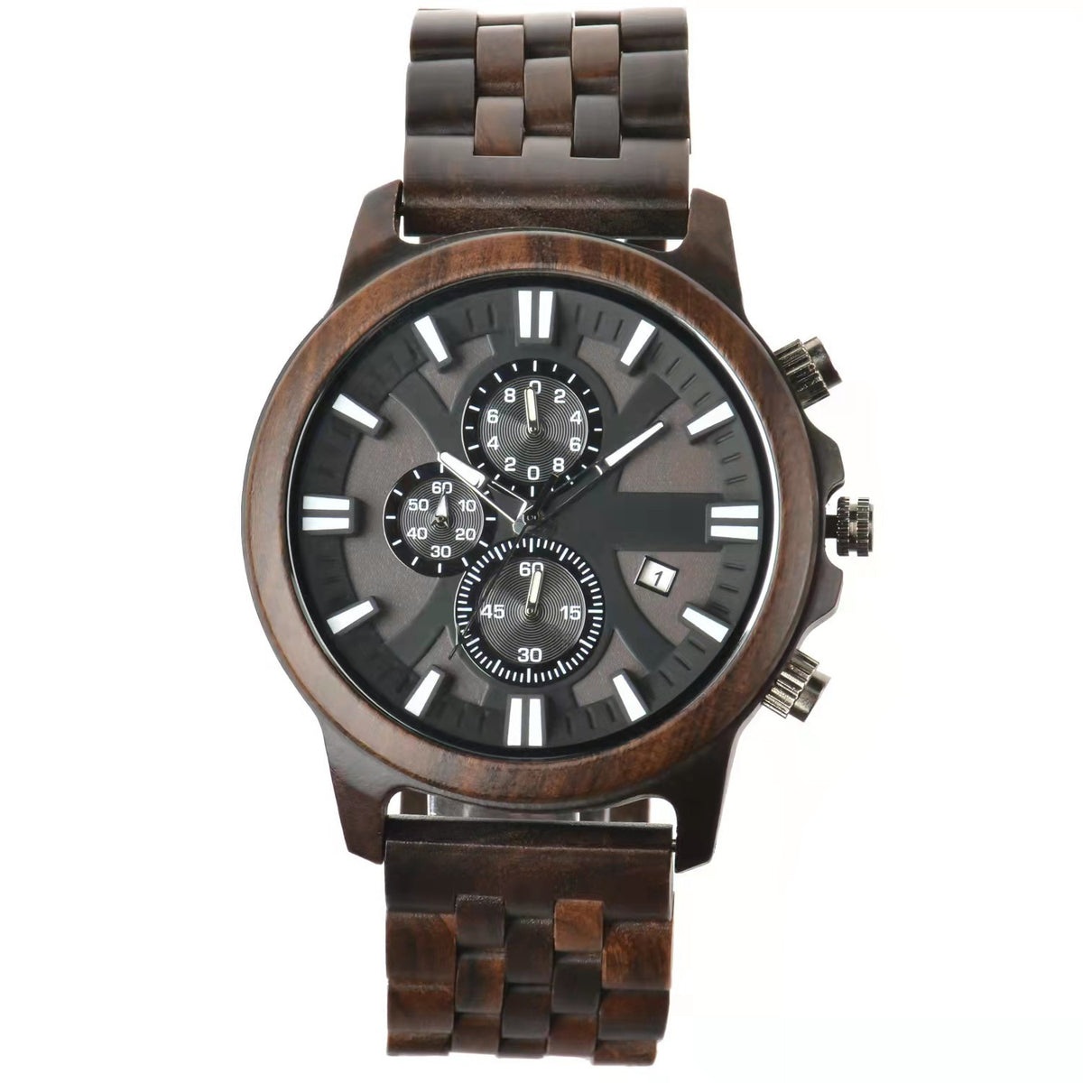 Tempo Men's Wooden Sandalwood Minimalist Watch