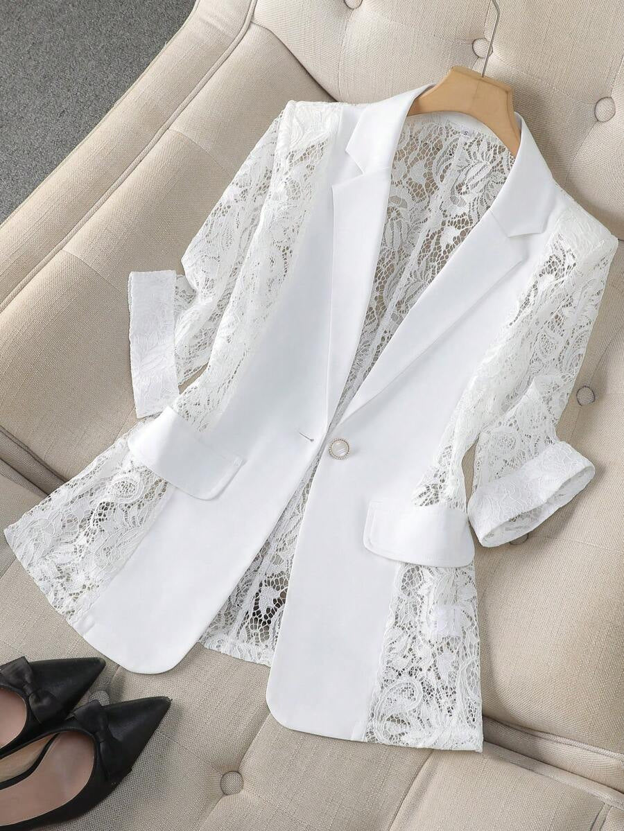 Aurelia Arden Lace Blazer
