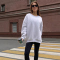 District Men's Crew-Neck Retro Solid Sweatshirt