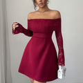 Nova Lace Long-Sleeve Maxi Dress